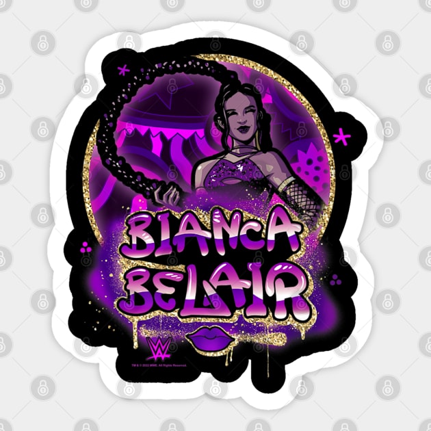 Bianca Belair Dripping Cartoon Sticker by Holman